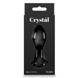 Renegade Plug en verre Crystal Rose 7 x 3.2cm Noir